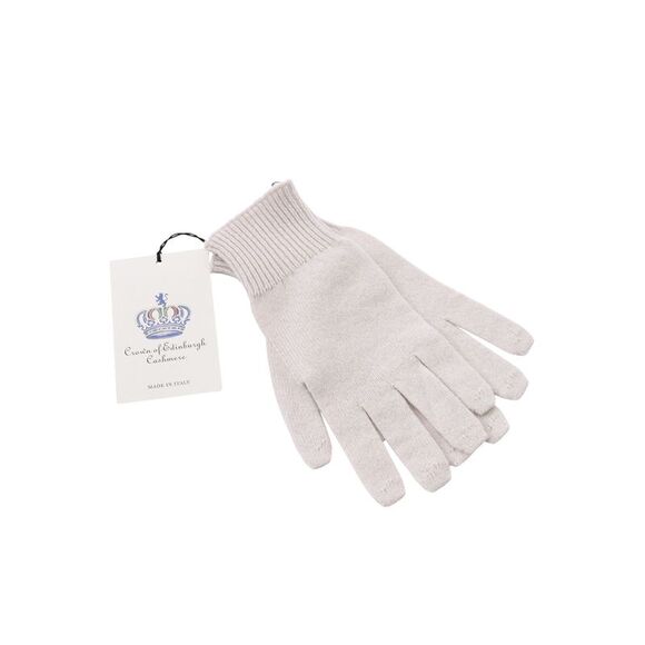 Crown of Edinburgh Cashmere Cashmere GlovesBeige Women Biscotto - Picture 4 of 6